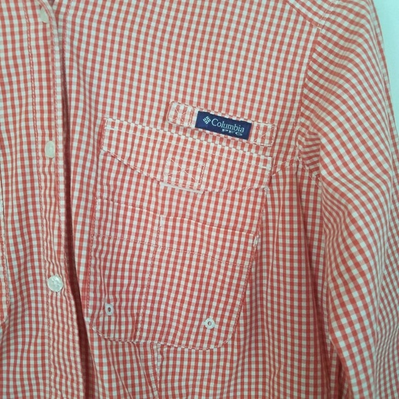 COLUMBIA Gingham Super Bonehead Long Sleeve Top XS - Picture 4 of 8